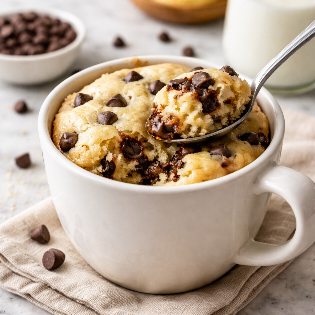 chocolate chip mug cake