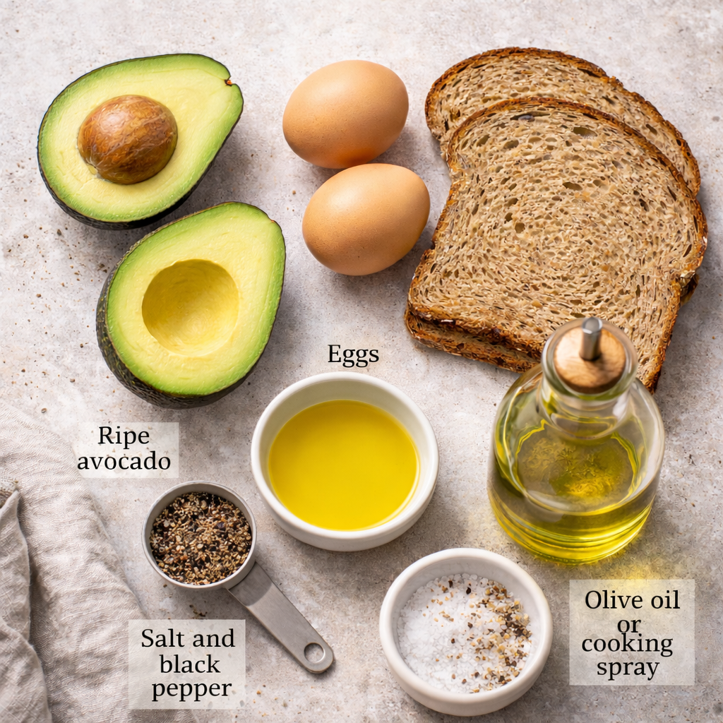 simple avocado toast with egg