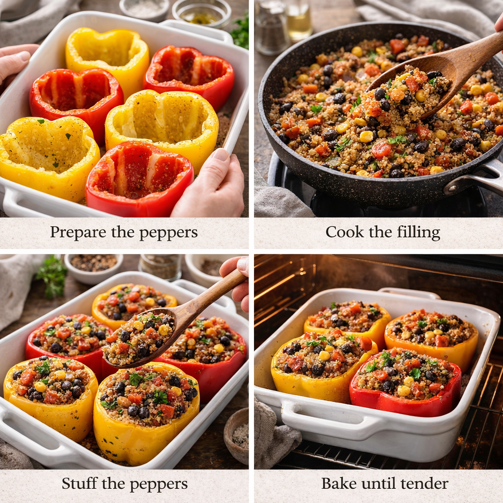 vegan stuffed bell peppers
