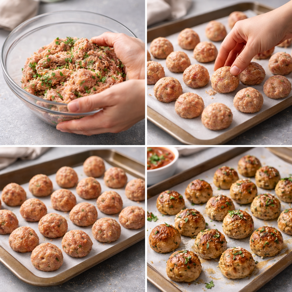 Baked Turkey Meatballs