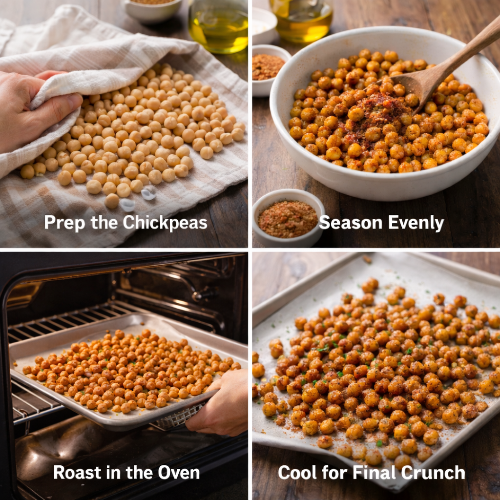 oven roasted chickpeas