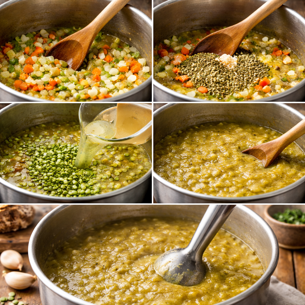 split pea soup vegetarian
