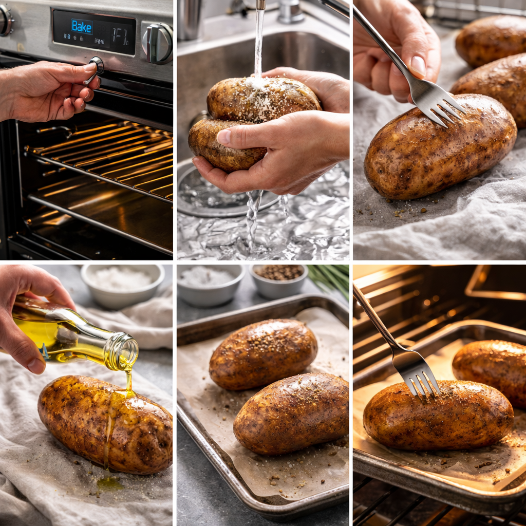 how to make baked potatoes in oven