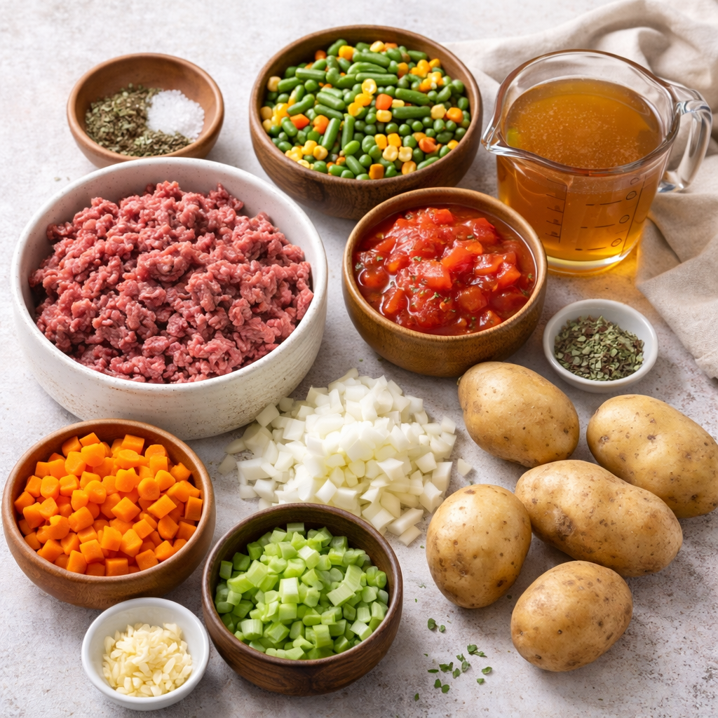 hamburger vegetable soup