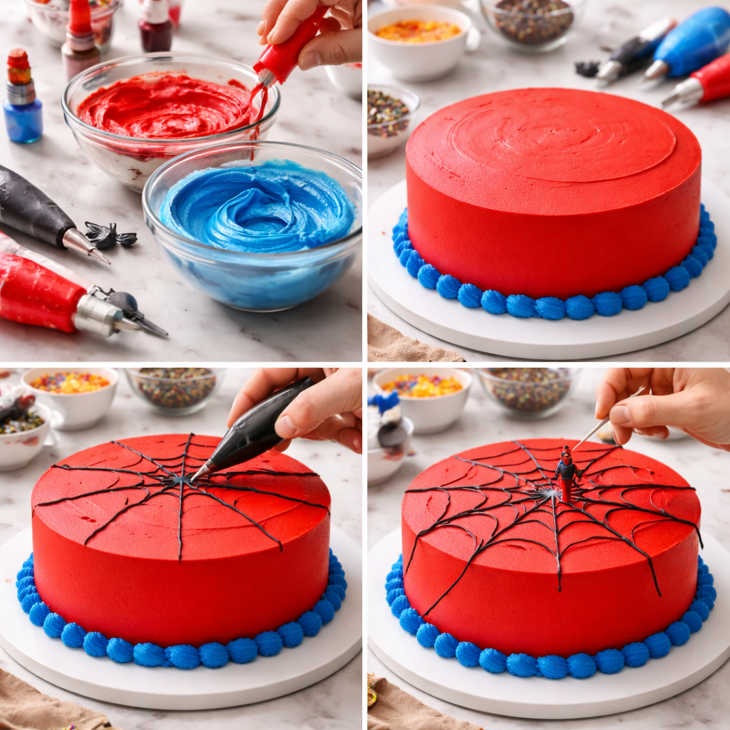 spiderman cake