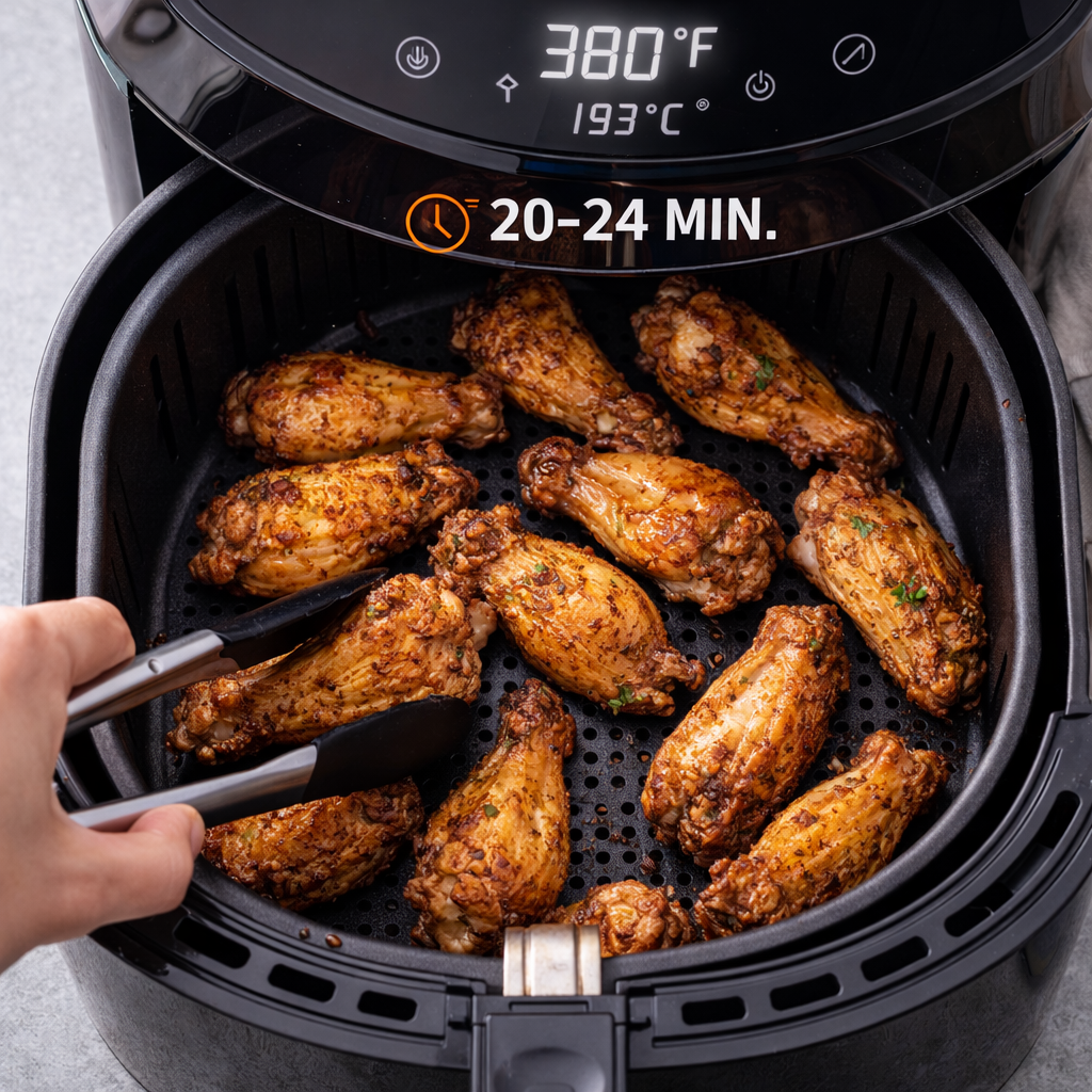 air fryer wings recipe