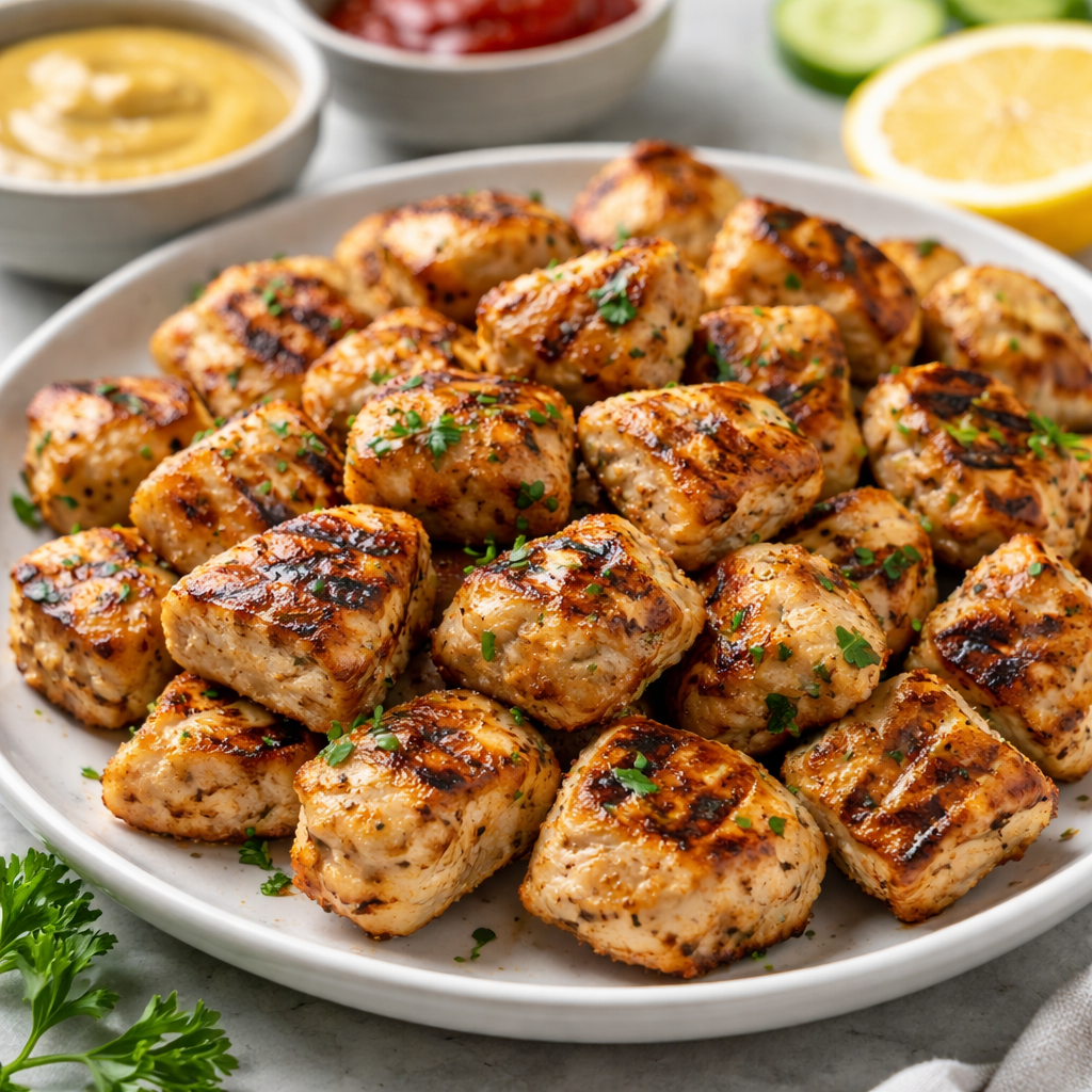 Grilled chicken nuggets