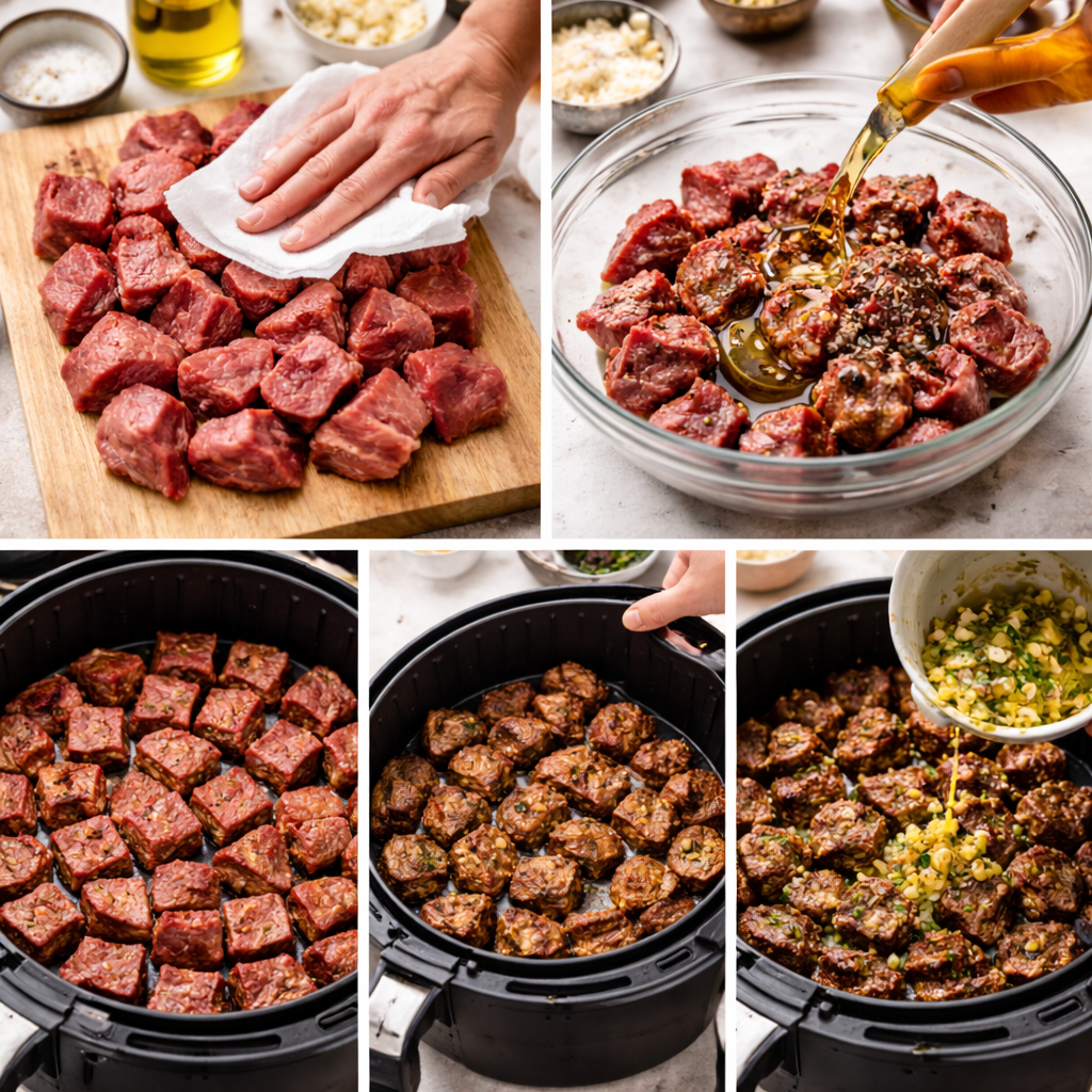 air fryer steak bites