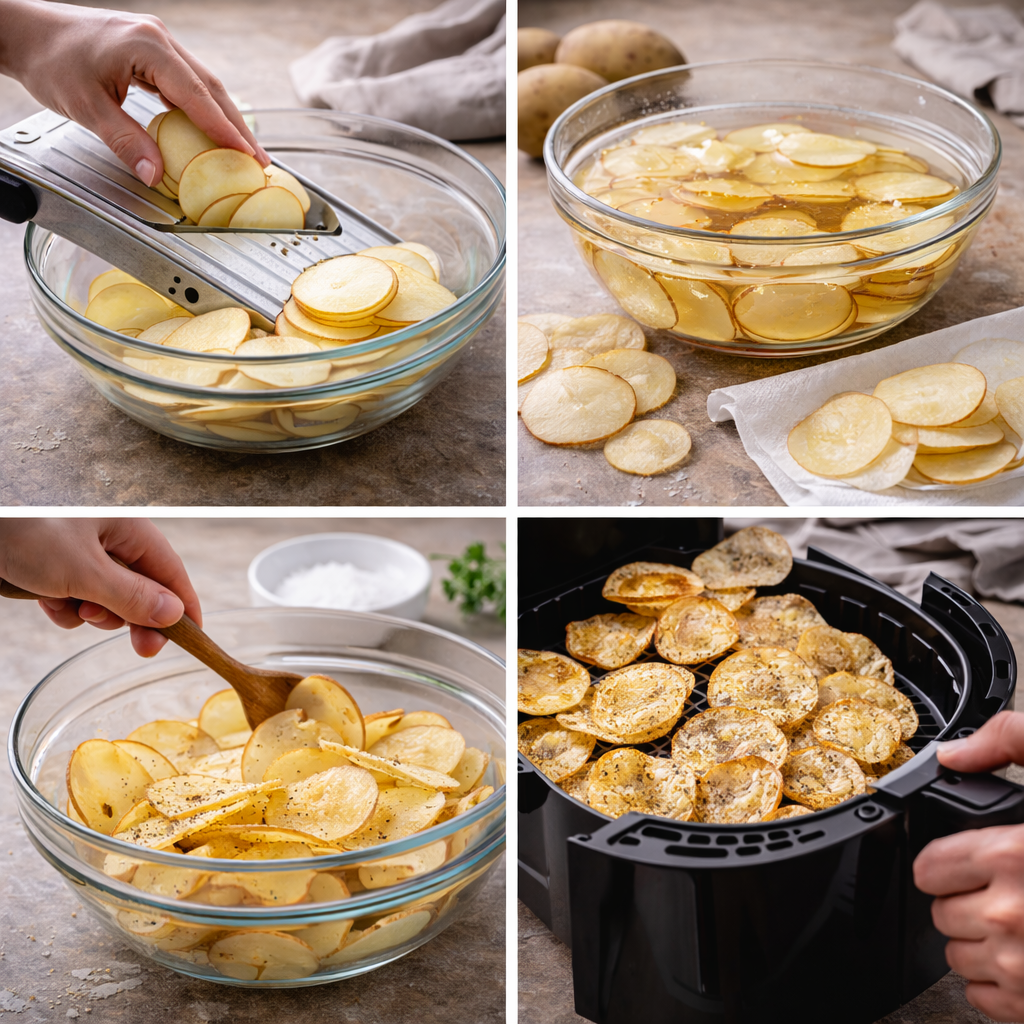 air fryer potato chips
