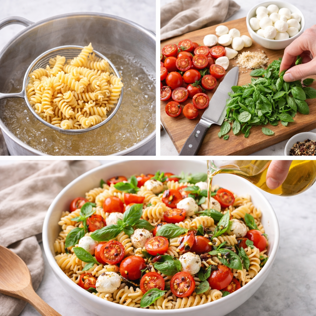 caprese pasta salad​