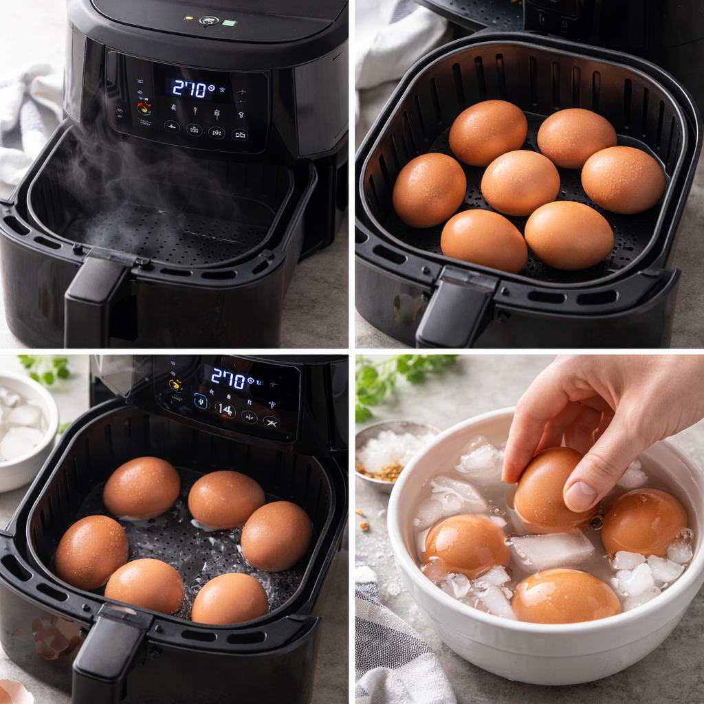 air fryer boiled eggs