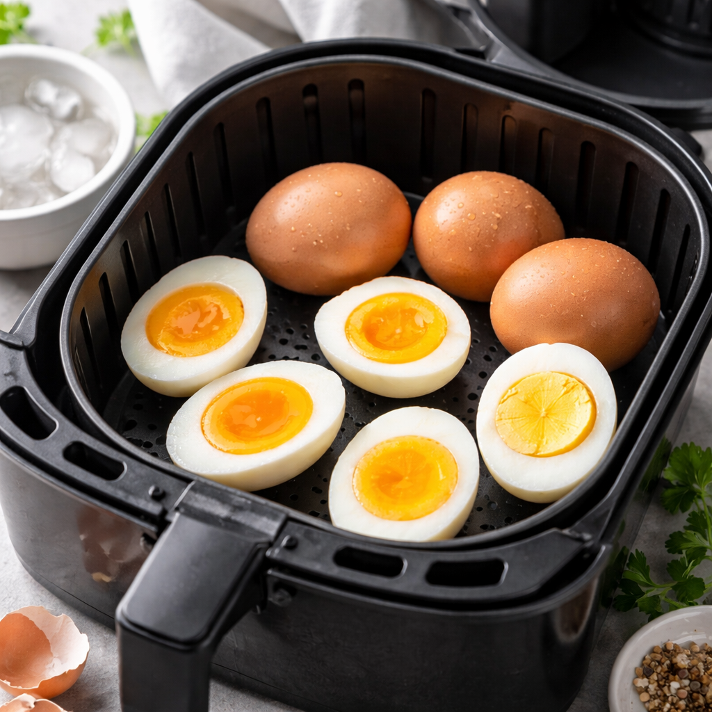 air fryer boiled eggs