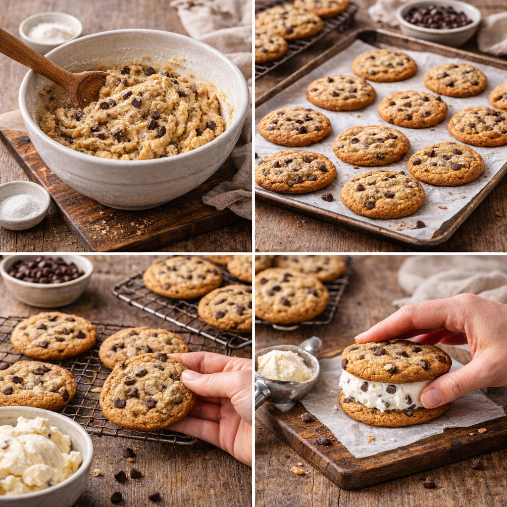 ice cream cookie sandwich