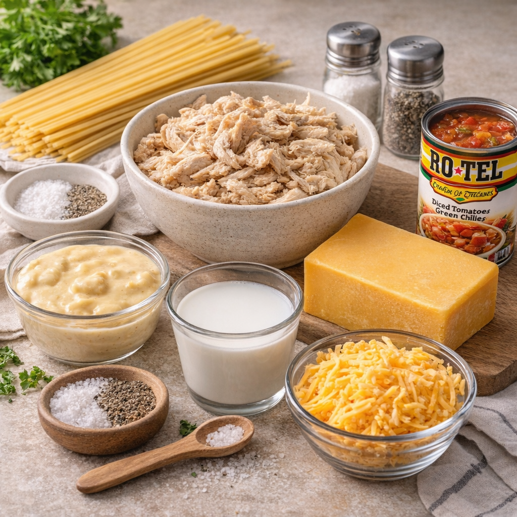 chicken spaghetti with rotel