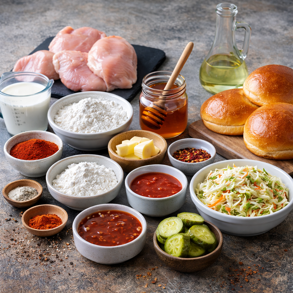 hot honey chicken sandwich