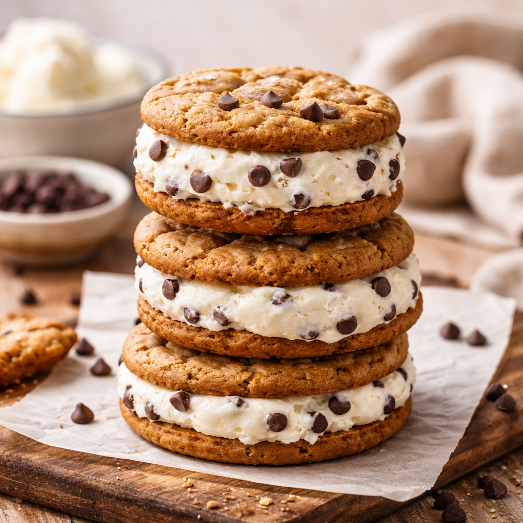 ice cream cookie sandwich