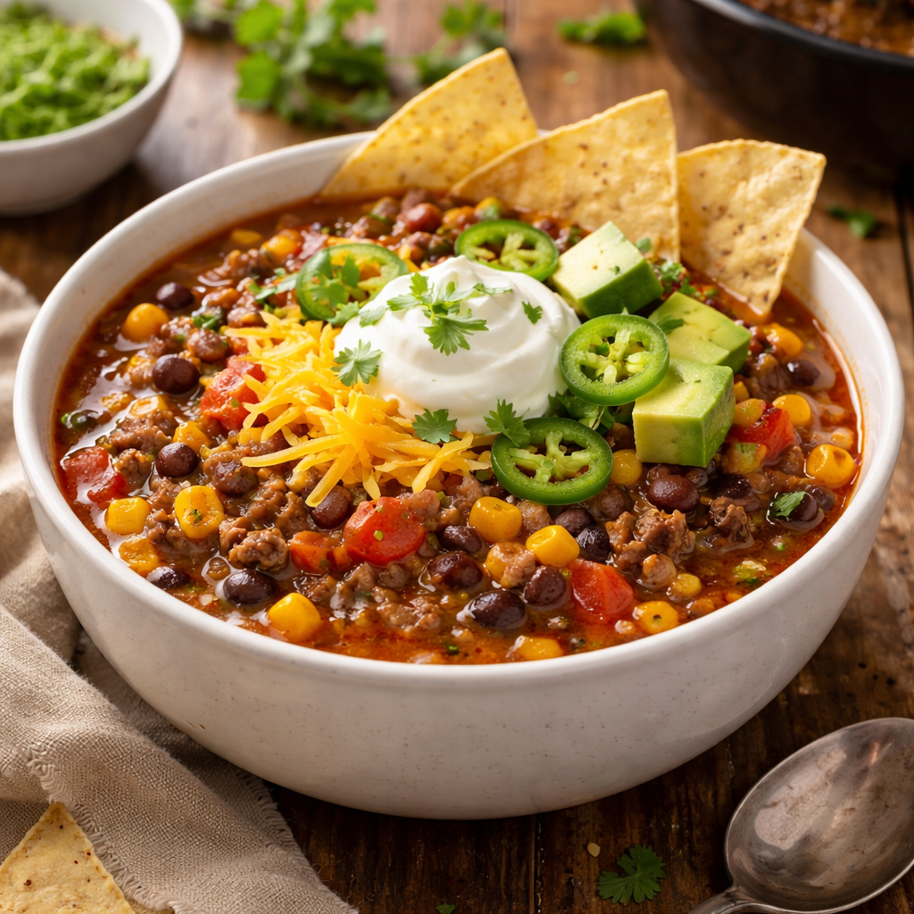 taco soup crock pot
