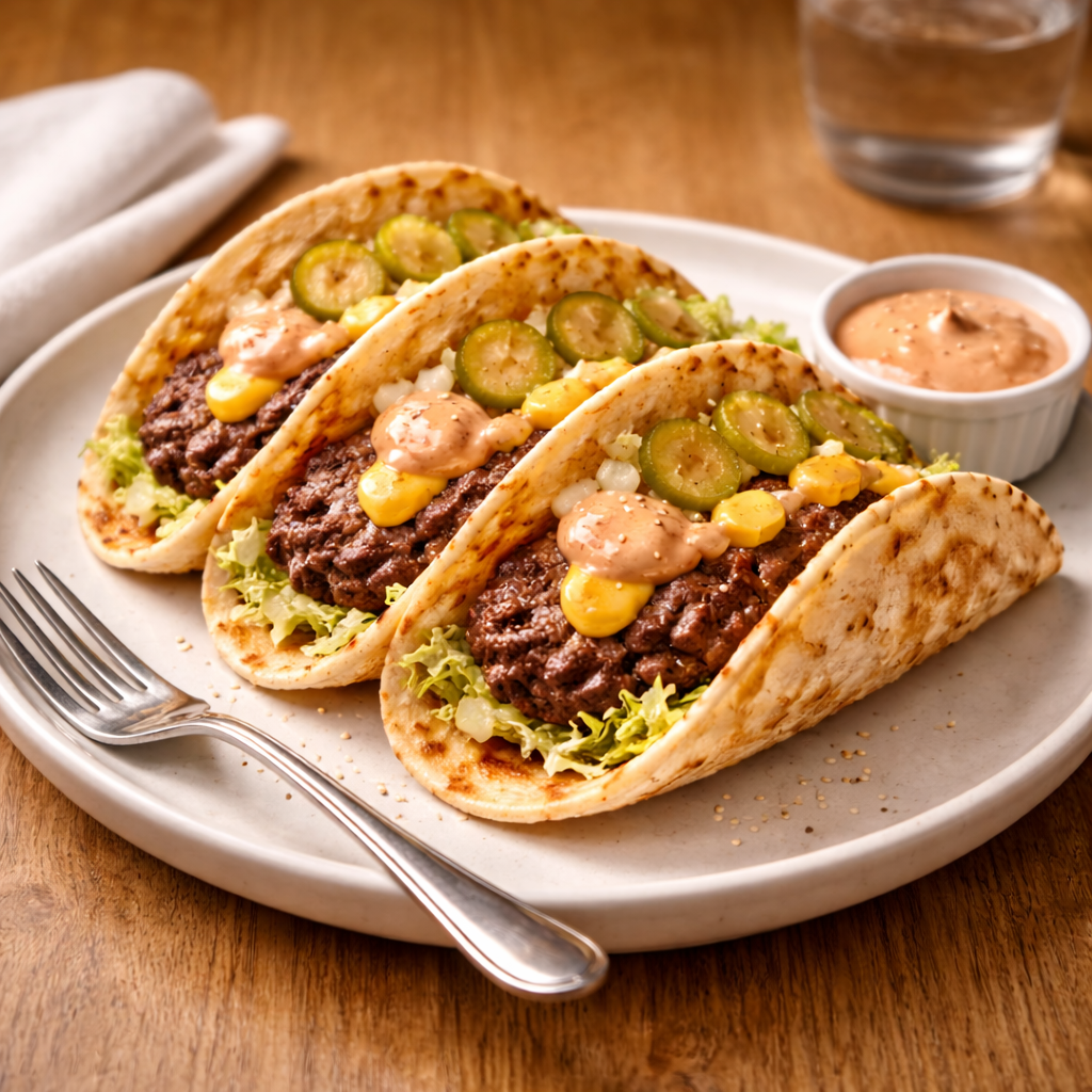 smash burger tacos recipe