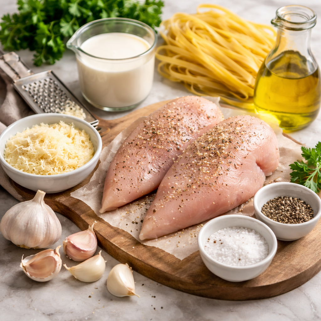 garlic parmesan chicken pasta