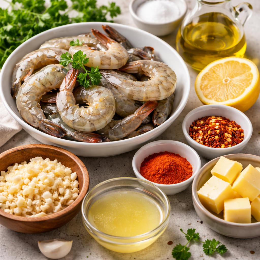 hawaiian garlic shrimp