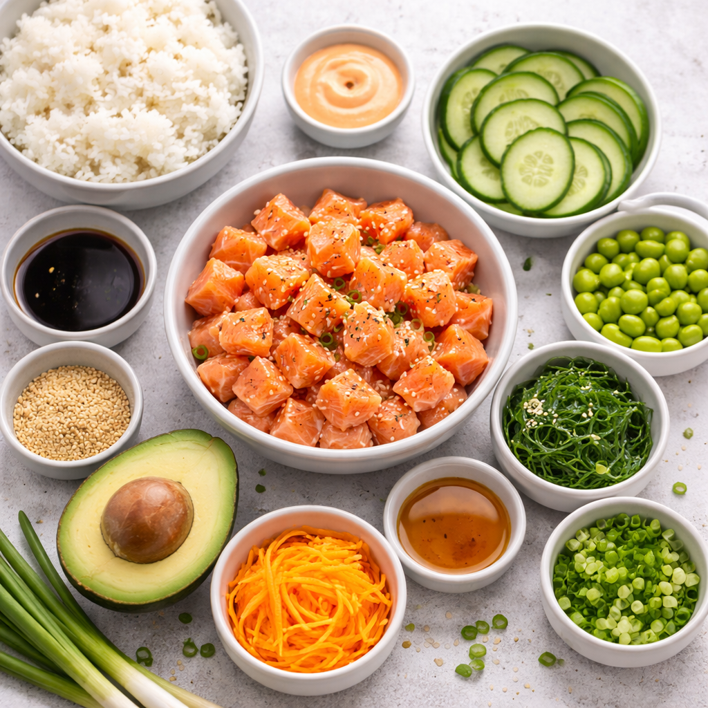 salmon poke bowl
