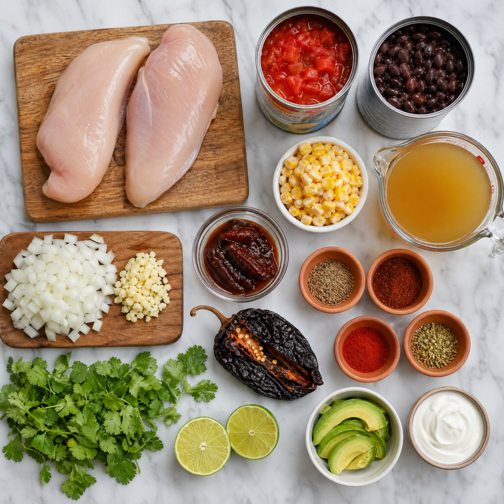 instant pot chicken tortilla soup