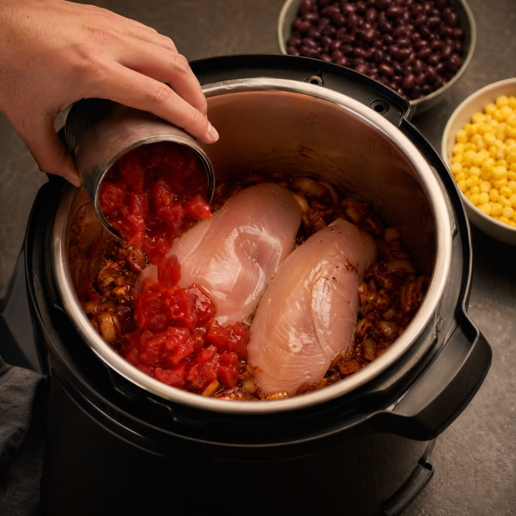 instant pot chicken tortilla soup