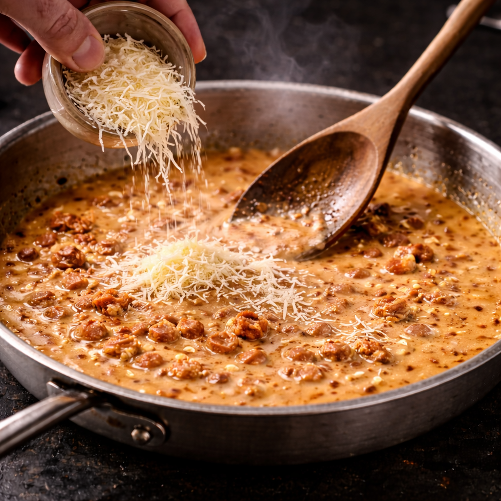 Stir in parmesan