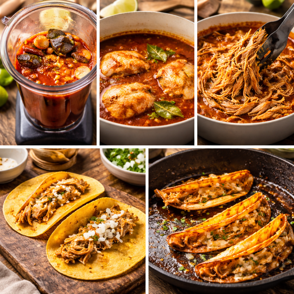 chicken birria tacos