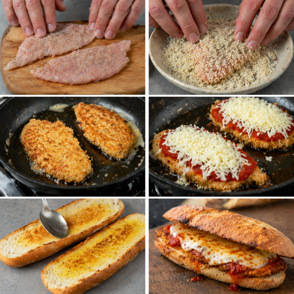 chicken parm sandwich