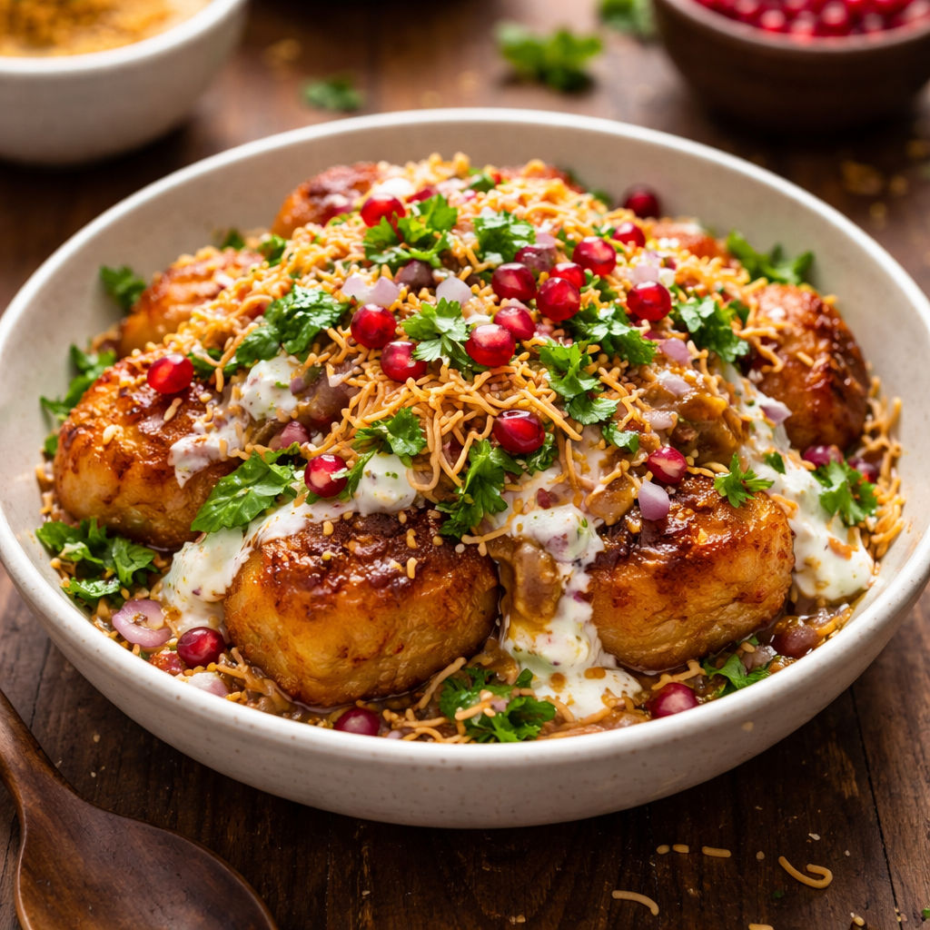 Crispy Aloo Tikki Chaat You’ll Crave Daily