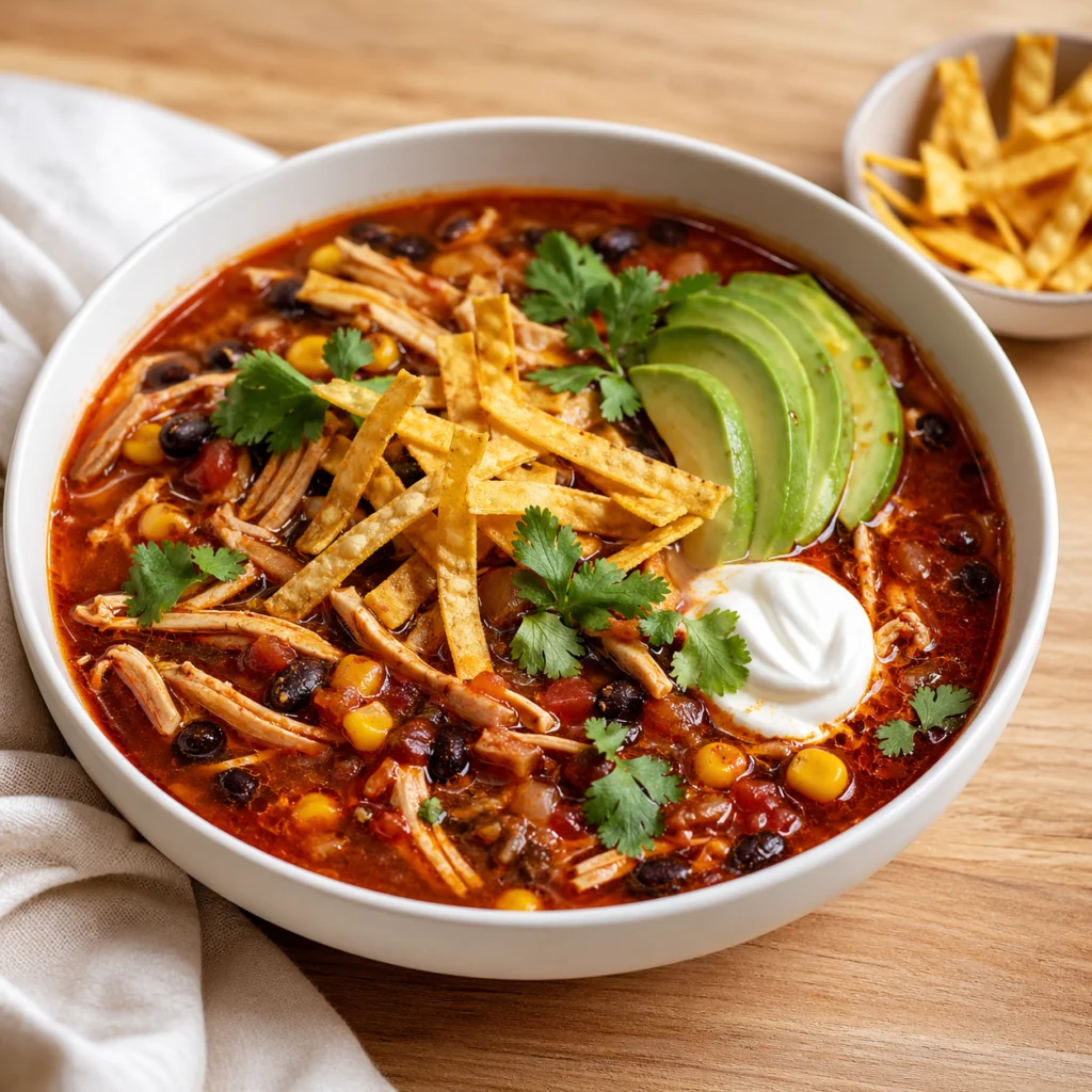 instant pot chicken tortilla soup