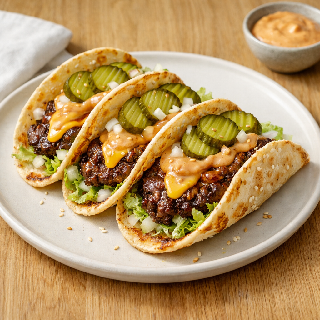 smash burger tacos recipe