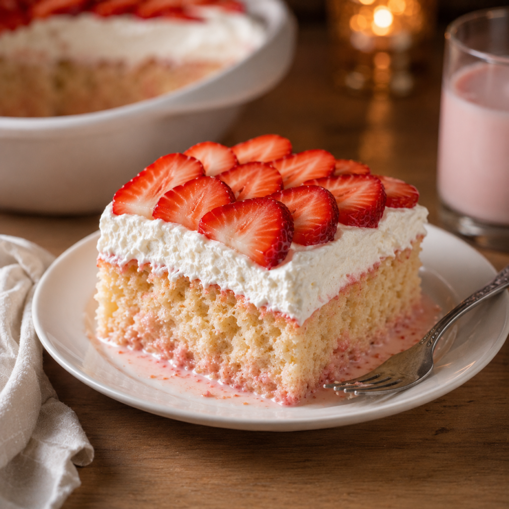 Strawberry Tres Leches Cake