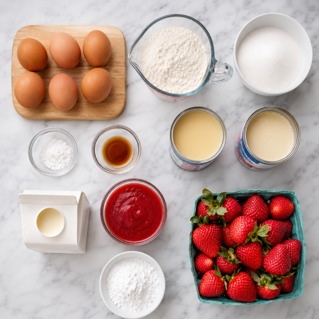 Strawberry Tres Leches Cake