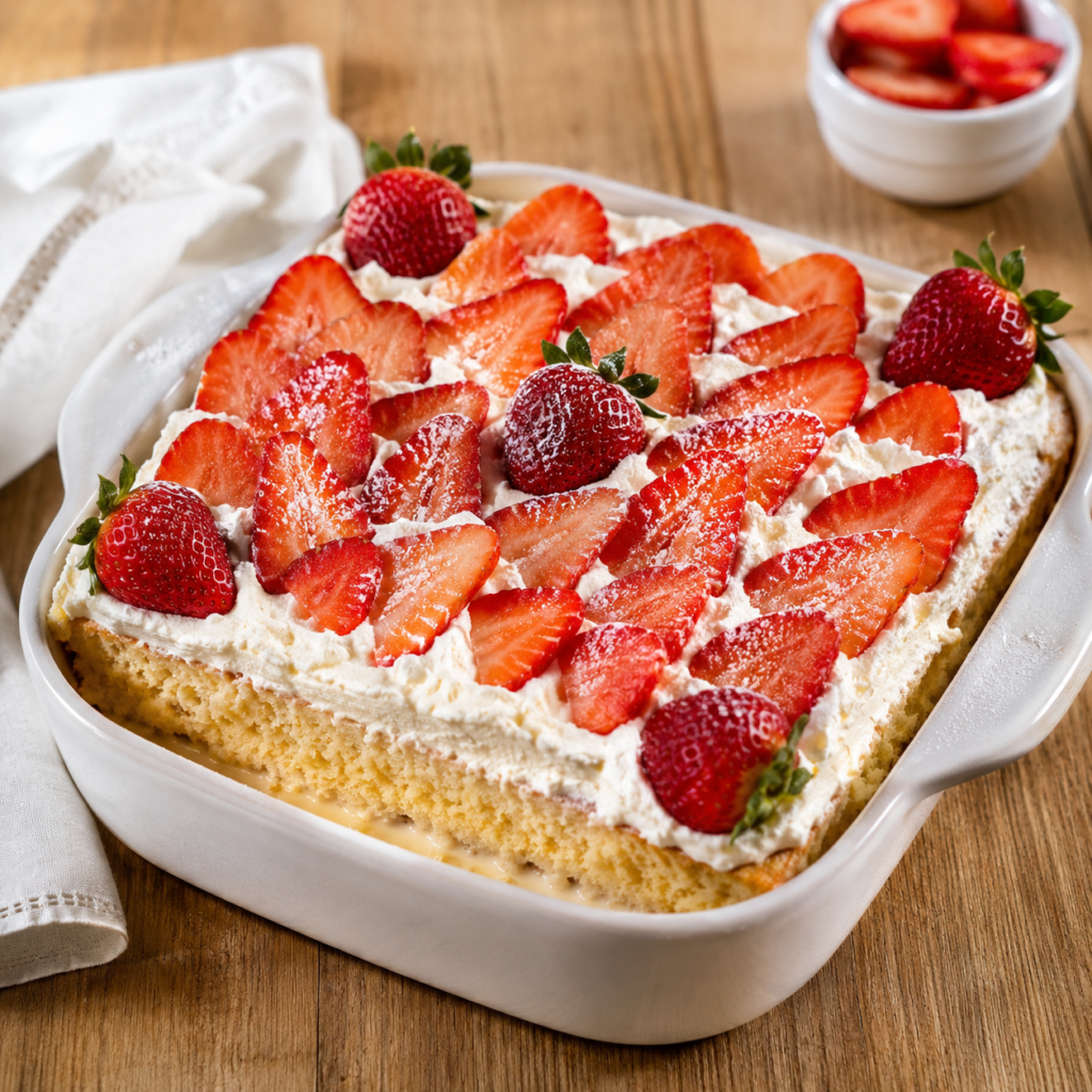Strawberry Tres Leches Cake