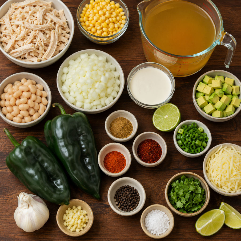 chicken poblano soup